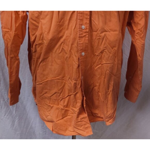 Ralph Lauren Blake Mens Large Sun Washed Orange Button Down Long Sleeve Shirt - Picture 3 of 10